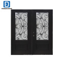Diseño de la puerta del hierro de la puerta principal del diseño de la parrilla del hierro labrado de Fangda